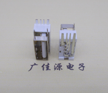河北USB侧立式短体10.0尺寸 侧插加宽脚5A大电流插座