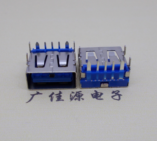 河北 USB5安大电流母座 OPPO蓝色胶芯,快速充电接口